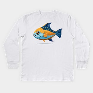 Cute Tuna Fish Kids Long Sleeve T-Shirt